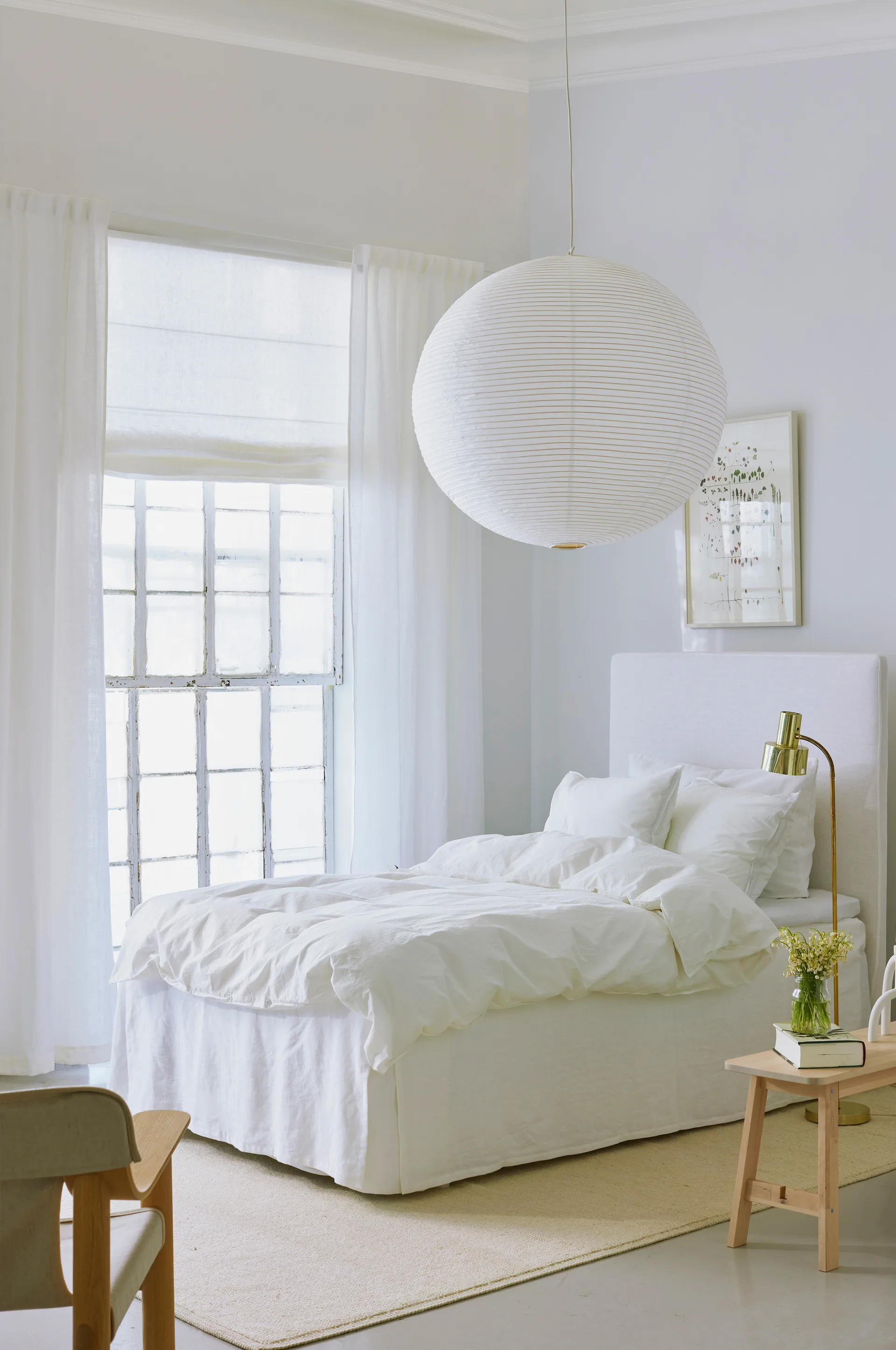 Miramar hissgardin 160x180 cm, White Himla