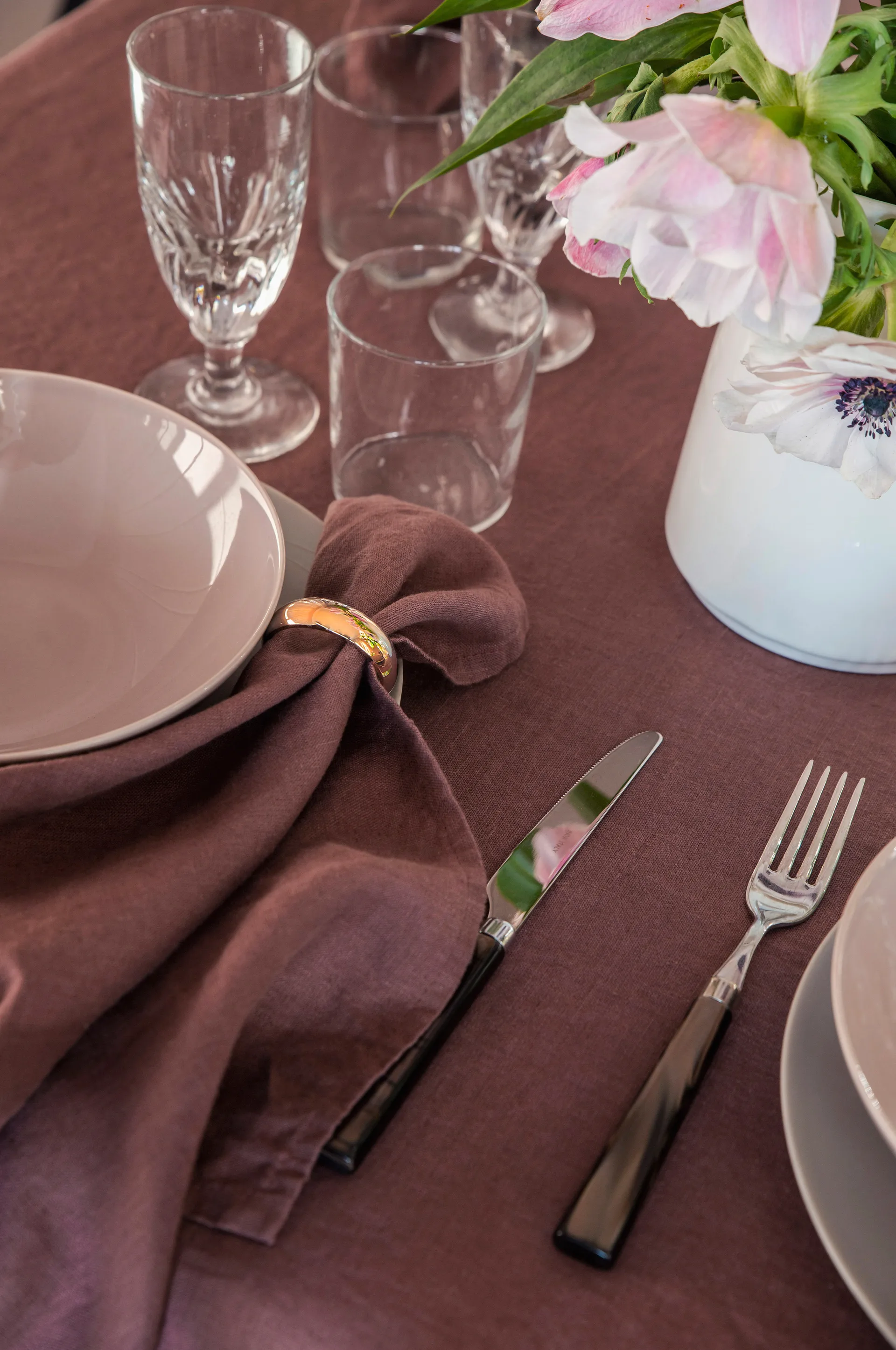 Monaco servettring Ø4 cm 4-pack, Brass Himla