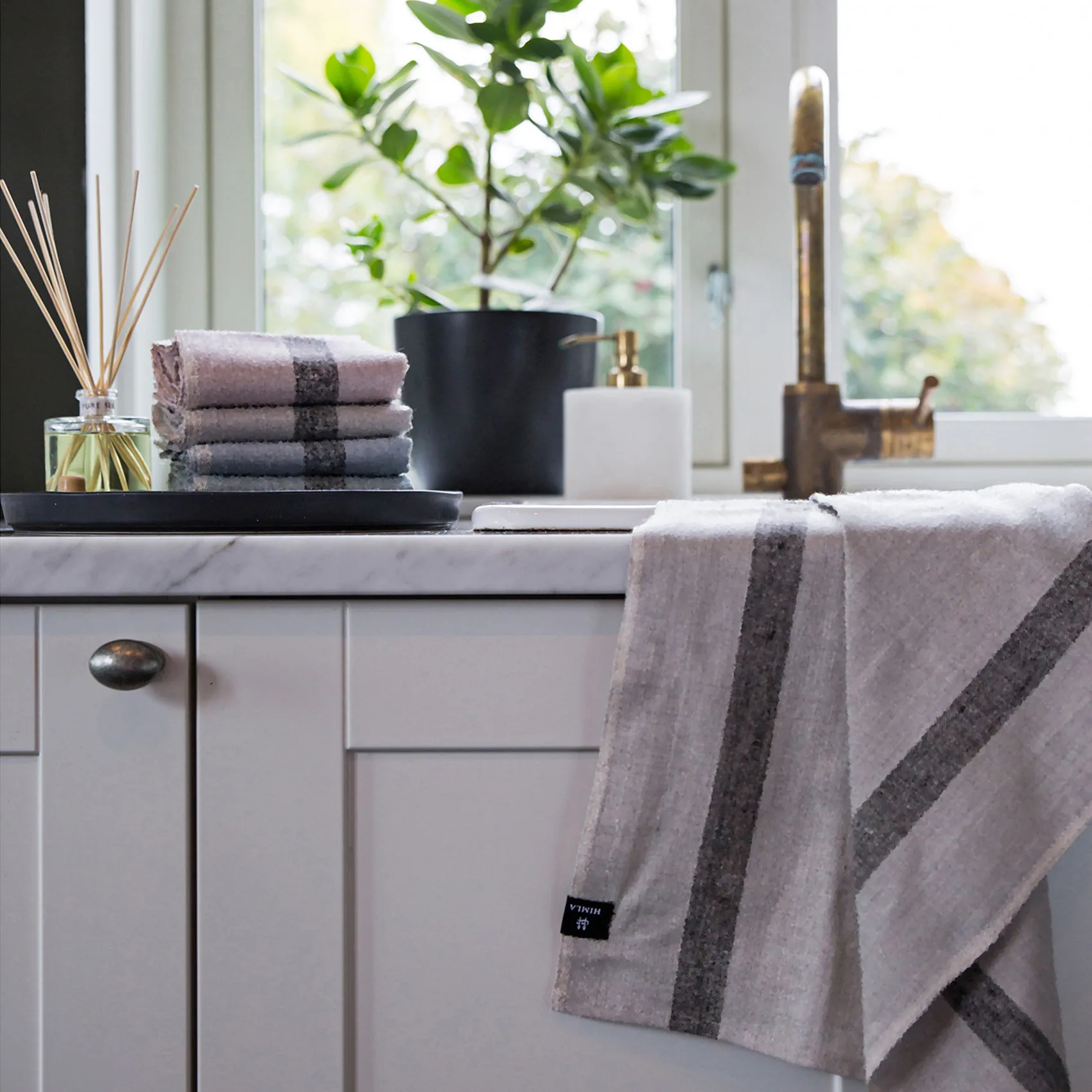 Nelly kökshandduk 50x70 cm 2-pack, Ash Himla