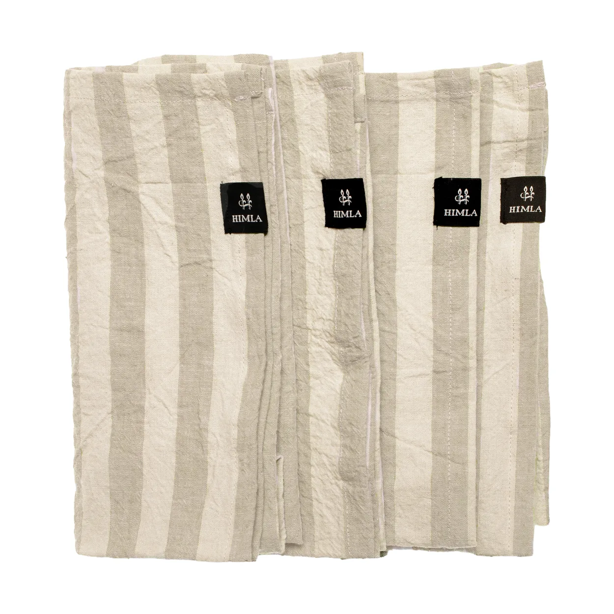 Himla Riviera tygservett 45x45 cm 4-pack Sand | Skandinavisk Design | Tygservetter | Beige