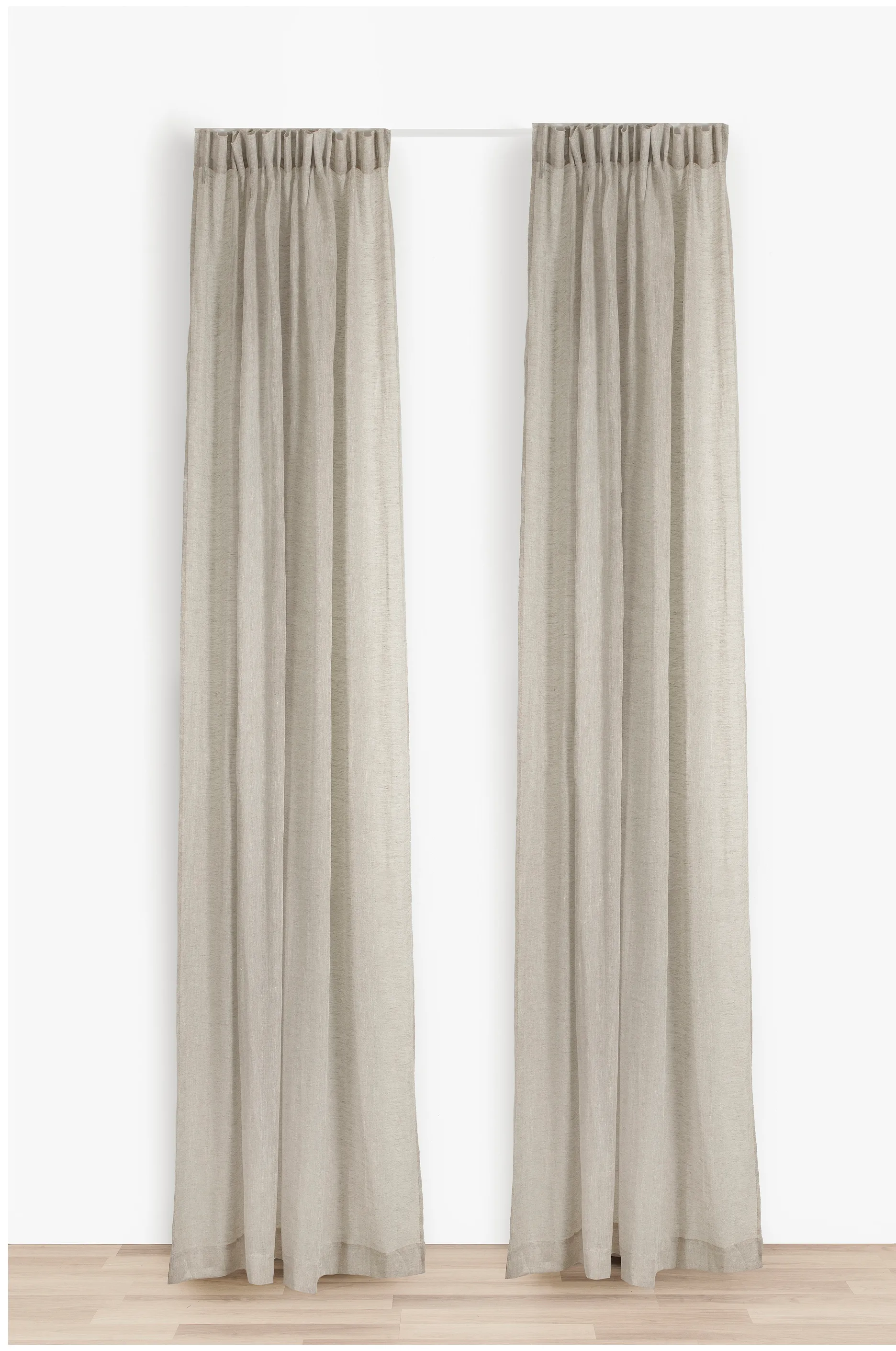 Skylight gardin med veckband 140x290 cm, Oatmeal Himla