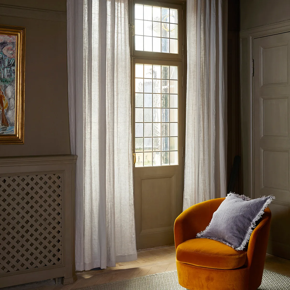 Skylight gardin med veckband 140x290 cm, Vit Himla