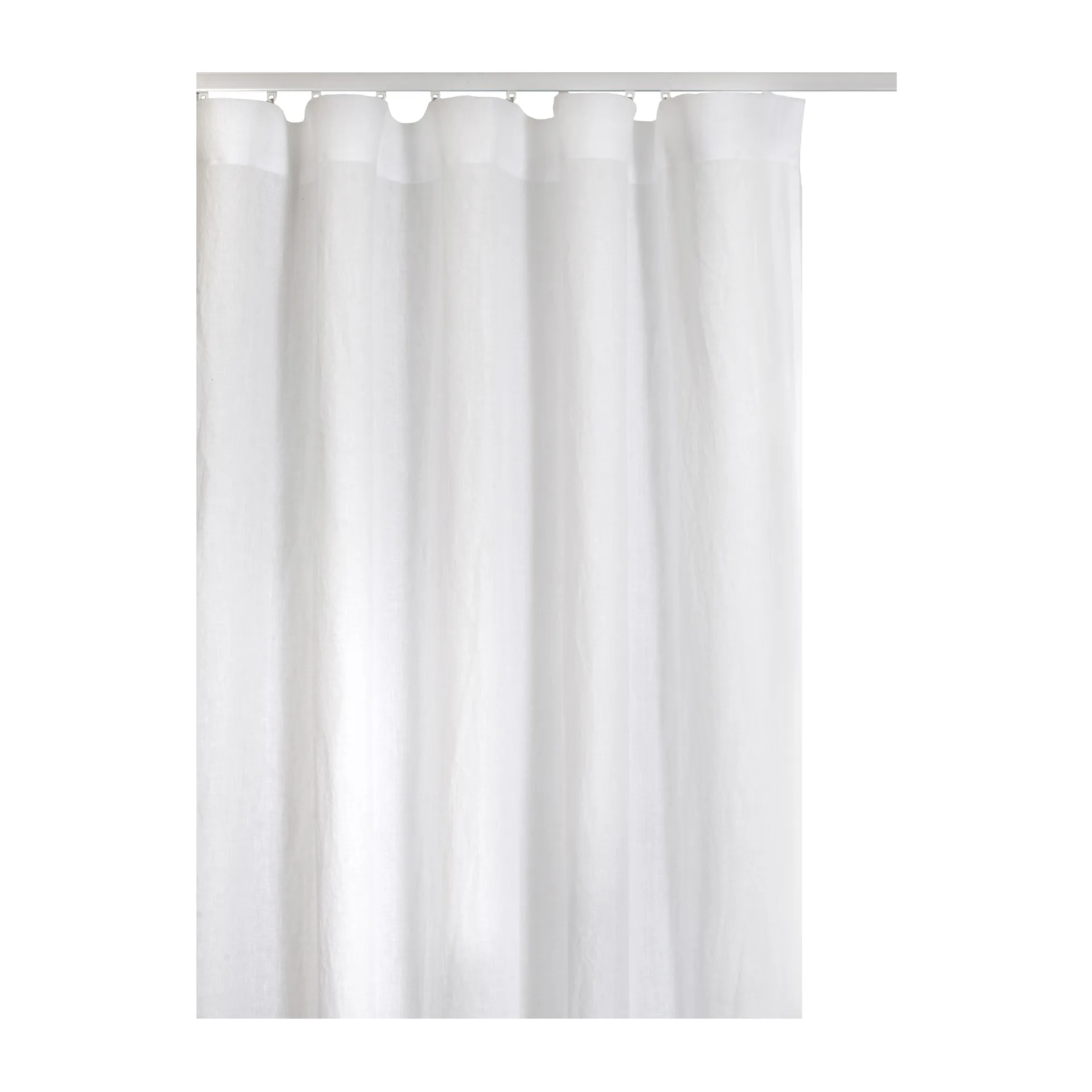 Springtime gardin med veckband277x250 cm, White Himla