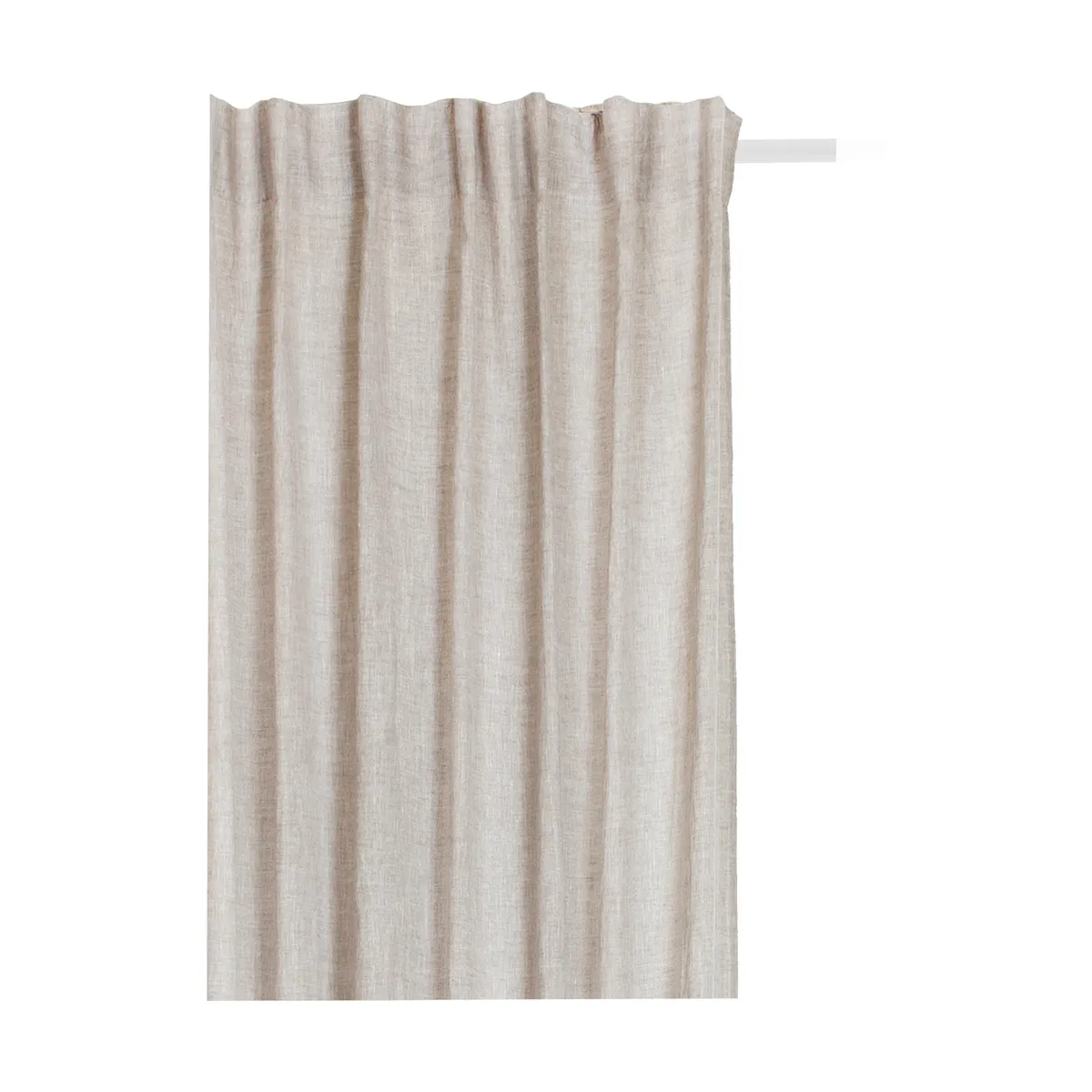 Himla Sunrise gardin med veckband 140x250 cm Oatmeal