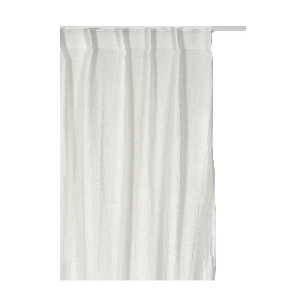 Himla Sunrise gardin med veckband 280x250 cm Fog | Skandinavisk Design | Gardinlängder | Beige