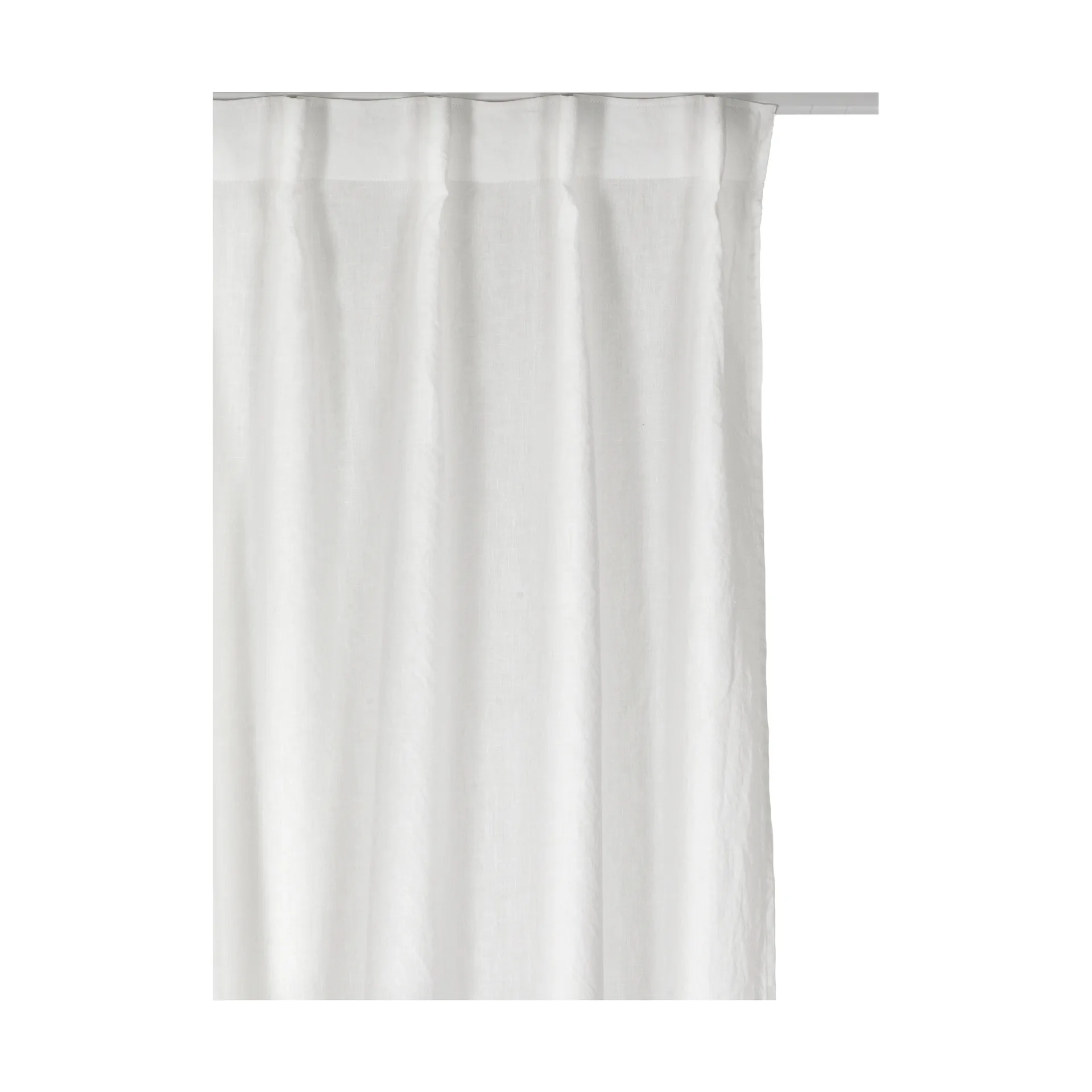 Sunrise gardin med veckband 280x250 cm, White Himla