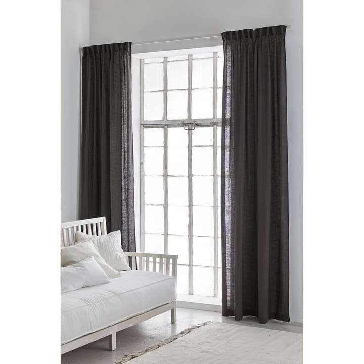Sunshine gardin med veckband 140x250 cm - Kohl (mörkgrå) - Himla