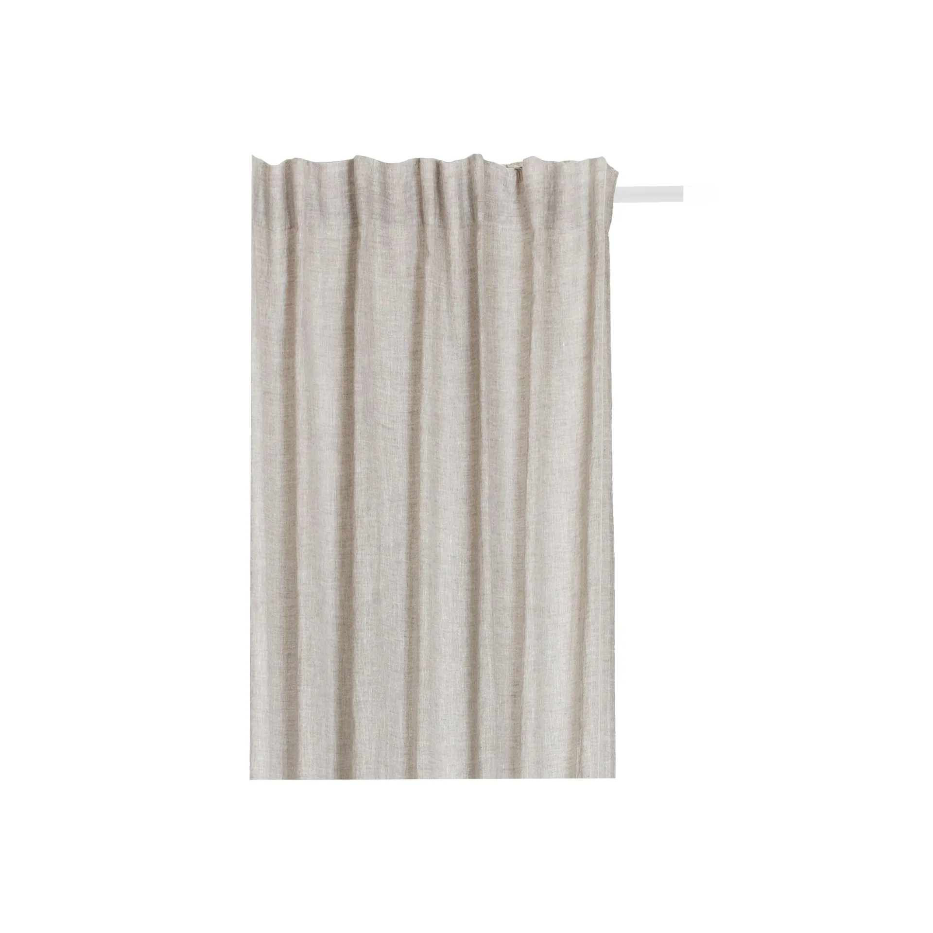 Sunshine gardin med veckband 140x250 cm, Oatmeal Himla