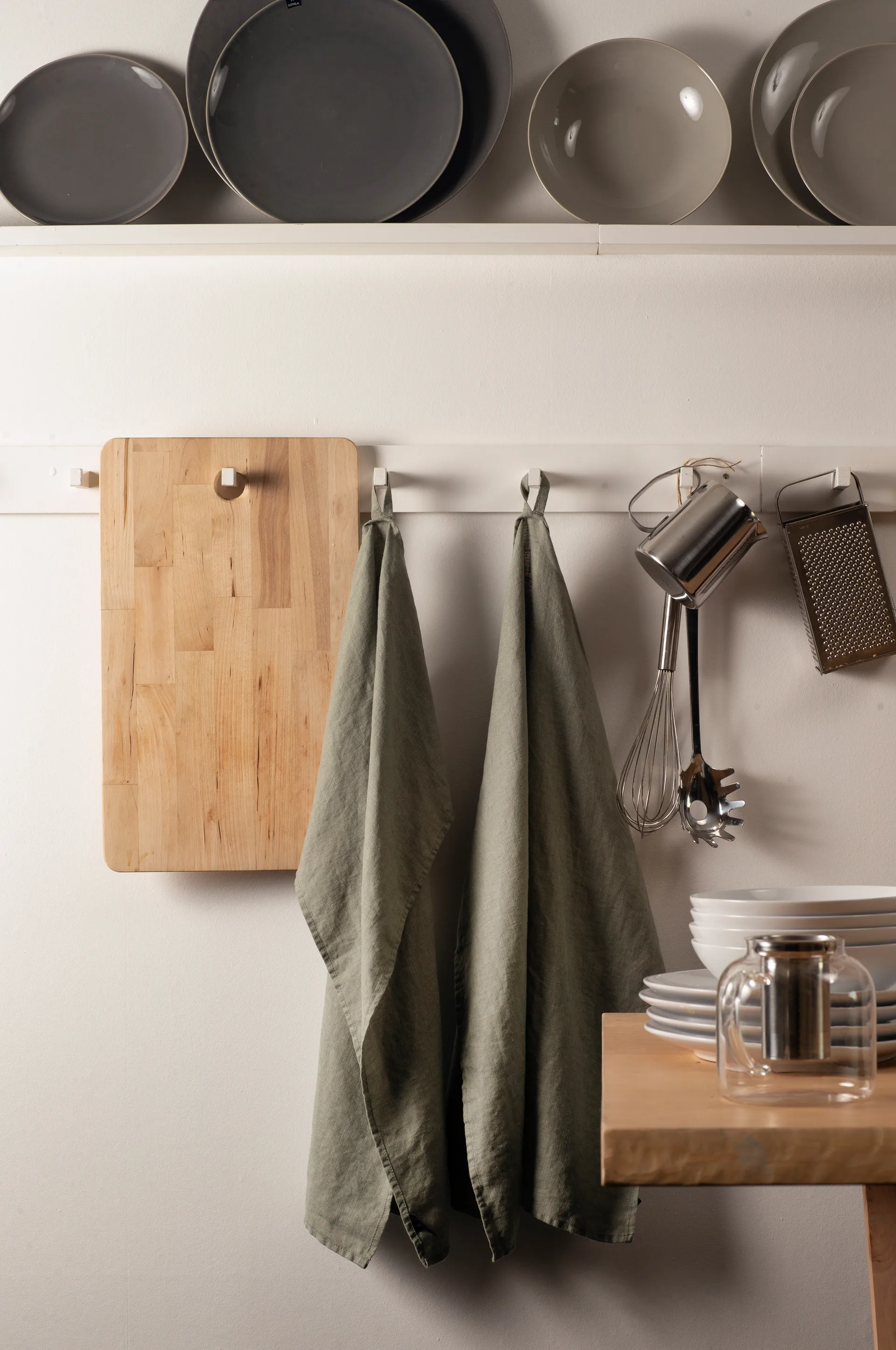 Sunshine kökshandduk 2-pack, Sage Himla