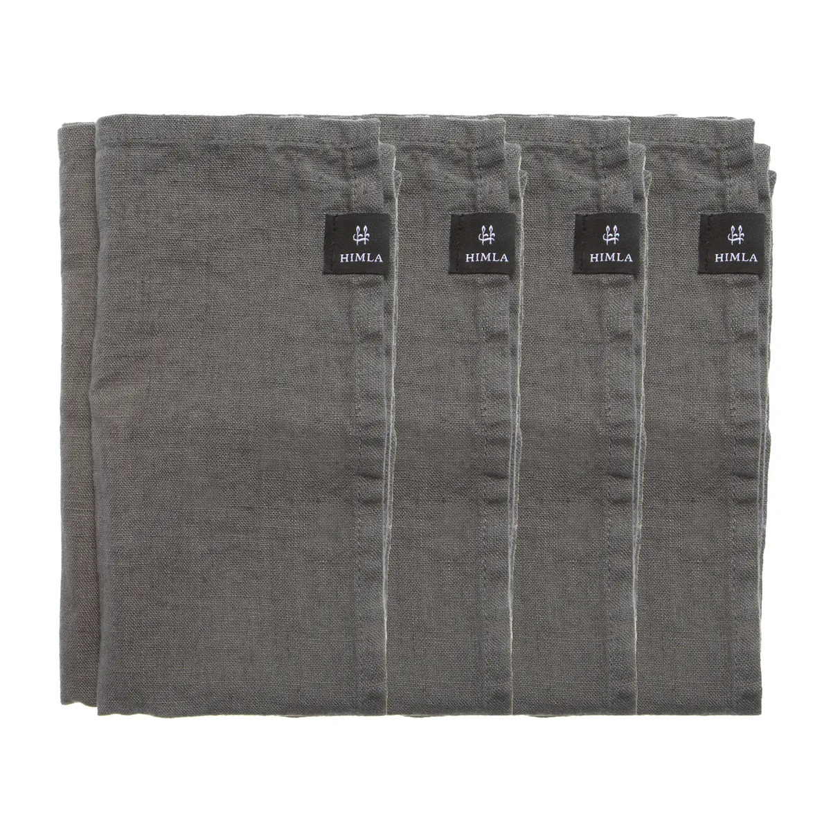 Himla Sunshine servett 4-pack Charcoal (mörkgrå)