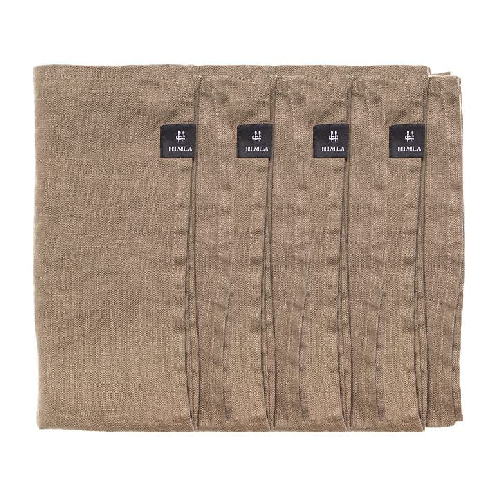 Sunshine servett 4-pack - Clay (brun) - Himla
