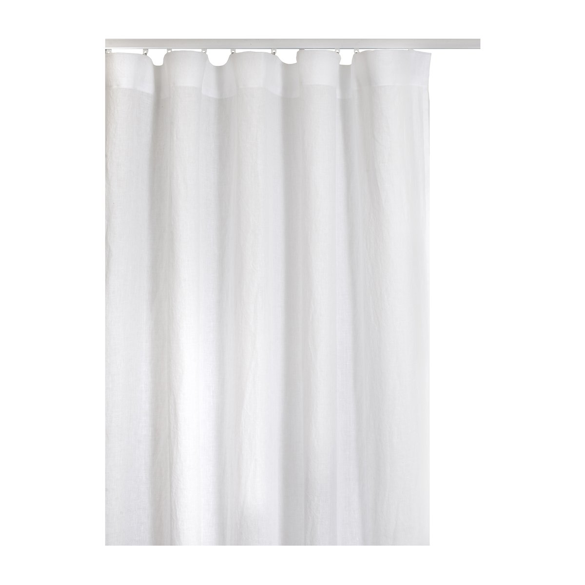 Himla Twilight gardin med veckband 140x250 cm White
