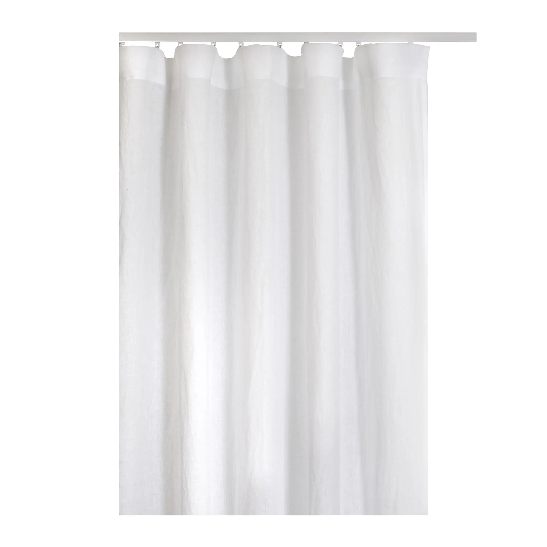 Twilight gardin med veckband 140x290 cm, White Himla