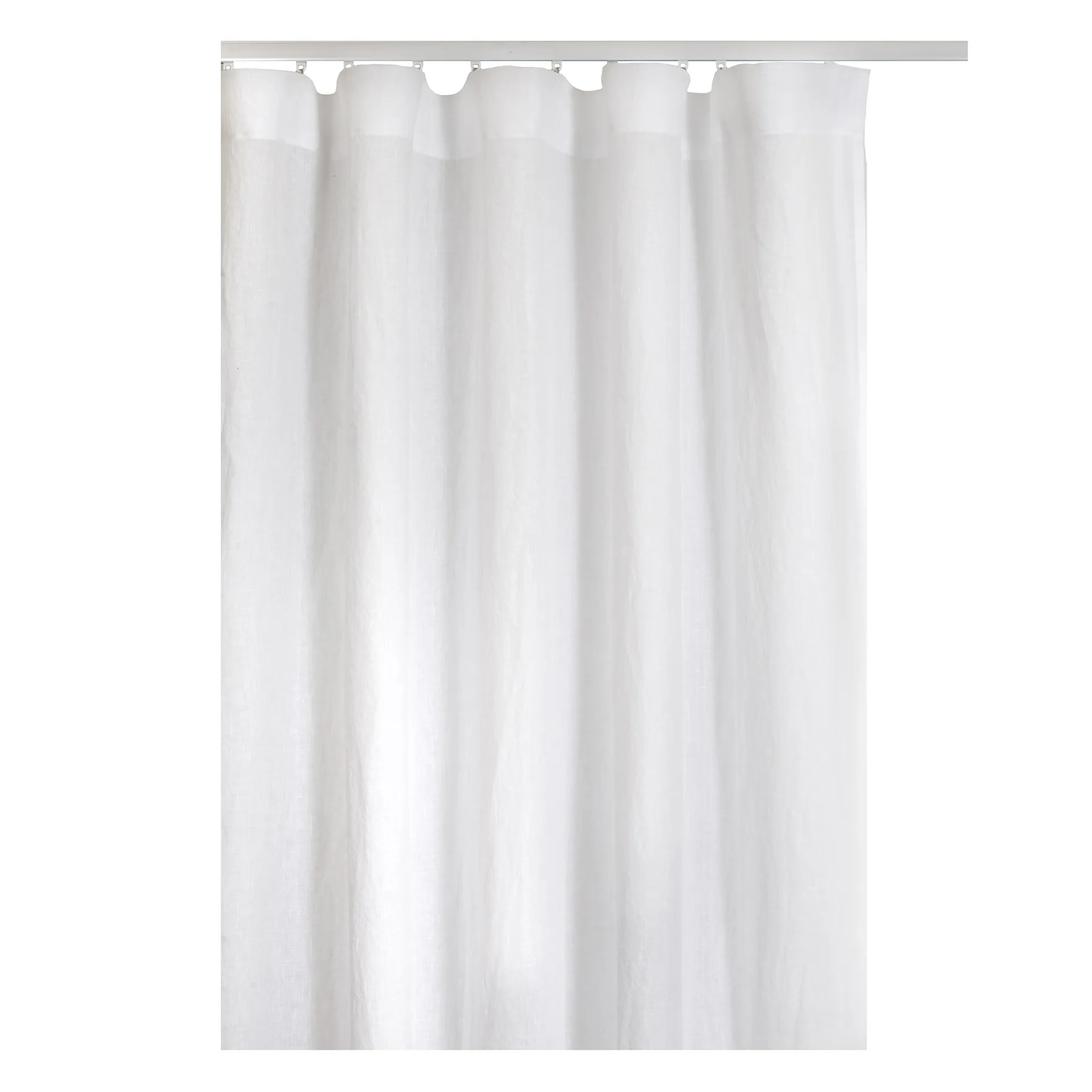 Twilight gardin med veckband 280x290 cm, White Himla
