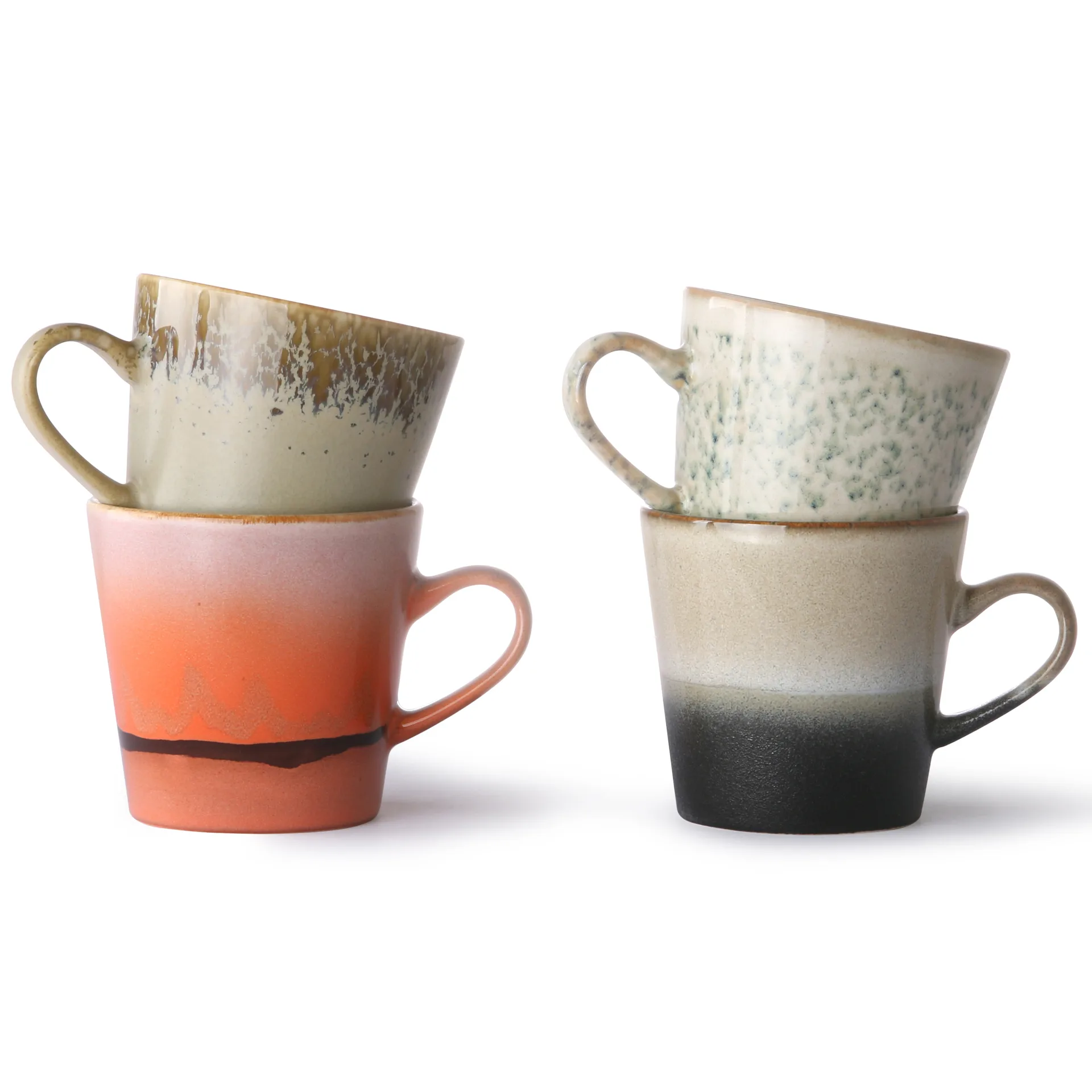 70's americanomugg 26 cl 4 delar, Multi HKliving