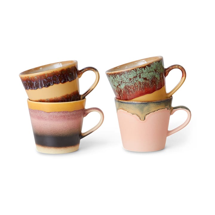 70's cappuccinomugg 4-pack - Vista - HKliving
