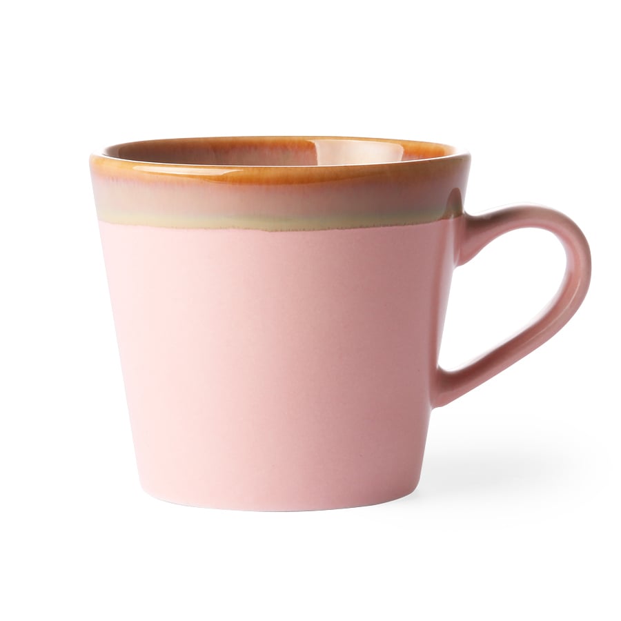 70's cappuccinomugg Pink