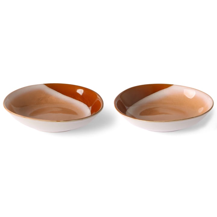 70's curry skål 21,7x21 cm 2-pack - Hills - HKliving