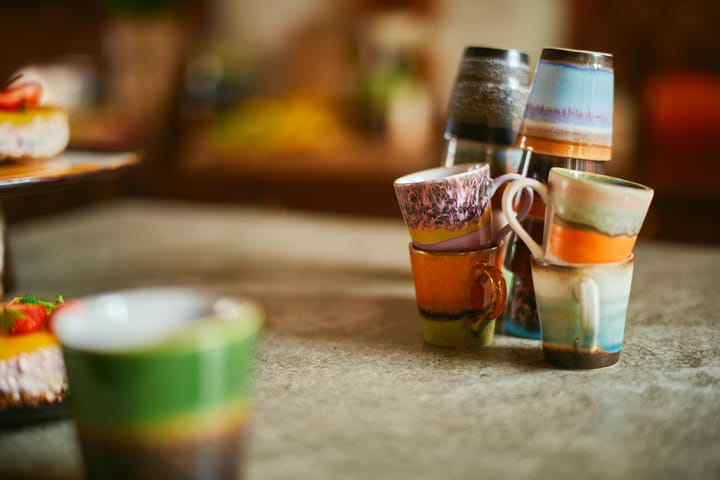 70's espresso mugg 4-pack, Retro HKliving