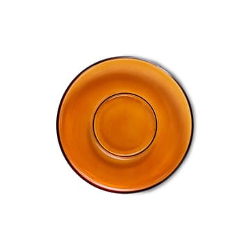 70's glassware kaffefat Ø10,6 cm 4-pack - Amber brown - HKliving