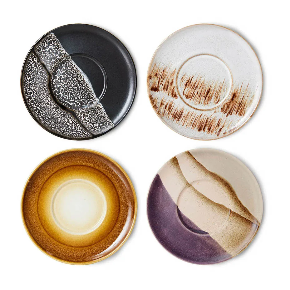 70's kaffefat Ø13 cm 4 delar, Mutli HKliving