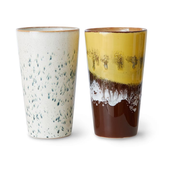 70's lattemugg 28 cl 2 delar - Brine - HKliving