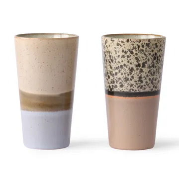 70's lattemugg 28 cl 2 delar - Multi - HKliving