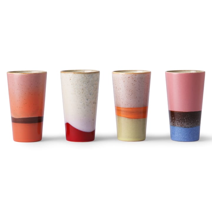 70's lattemugg 4-pack, Multi HKliving