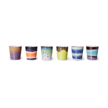 70's mugg 6-pack - Multi - HKliving