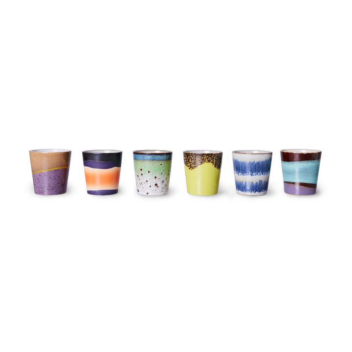70's mugg 6-pack - Multi - HKliving