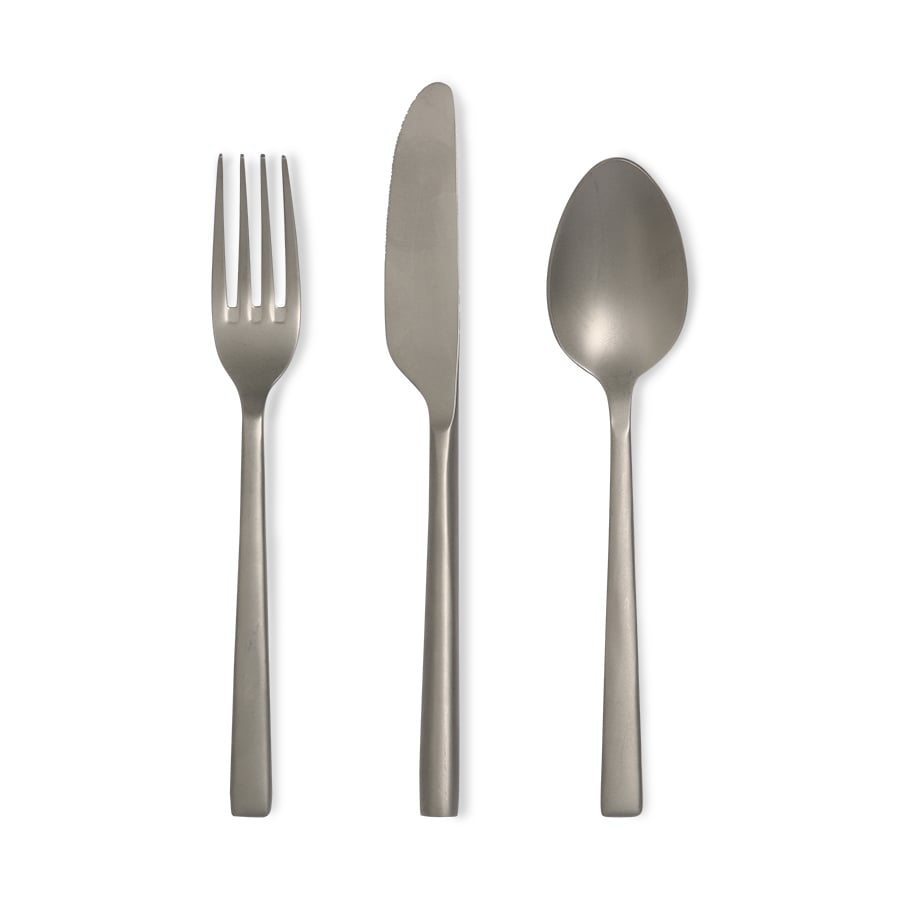 HKliving Bestickset set om 3 st 19-21 cm Rostfritt stål matt