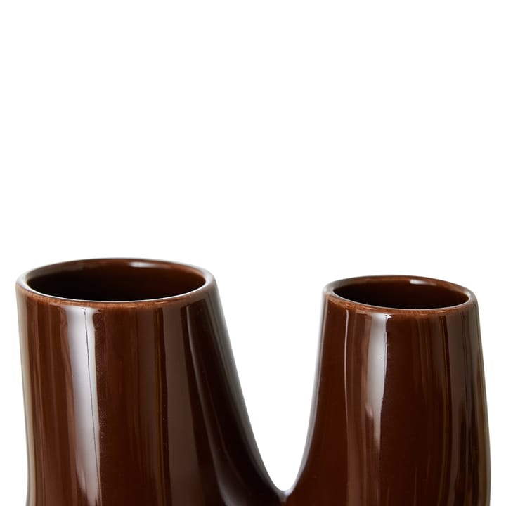 Ceramic organic vas large 25 cm - Espresso - HKliving