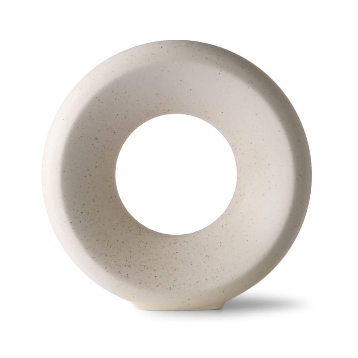 Circle vas M 24,5 cm - White speckled - HKliving