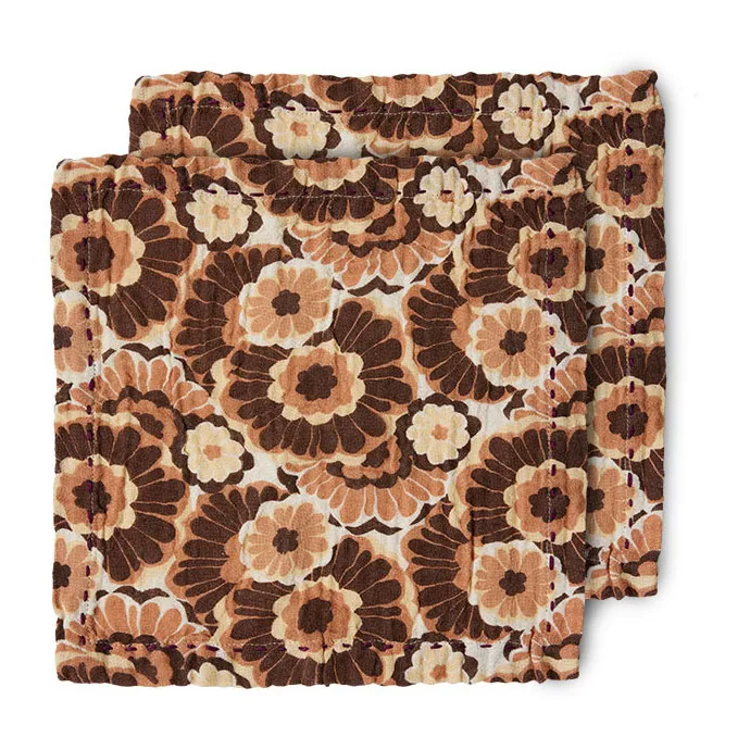 HKliving Floral bomullsservett 30x30 cm 2-pack Vintage