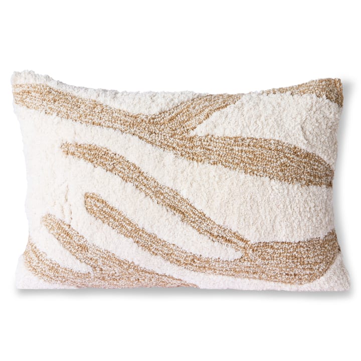 Fluffy kudde 35x55 cm - Vit-beige - HKliving