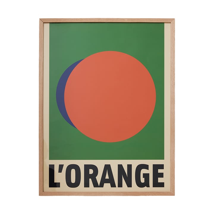 Framed artwork l'orange tavla, Orange HKliving