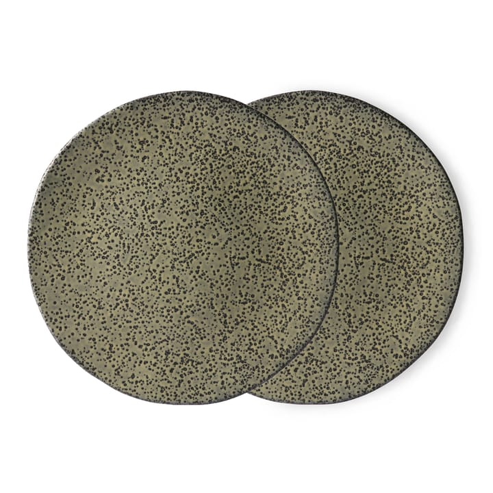 Gradient assiett 22,5 cm 2-pack - Grön - HKliving
