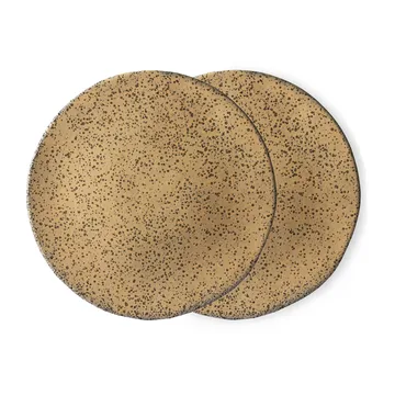 Gradient assiett 22,5 cm 2-pack - Peach (orange) - HKliving