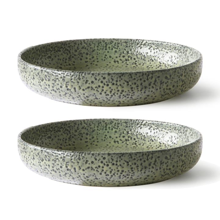 Gradient djup tallrik Ø21,5 cm 2-pack - Green - HKliving