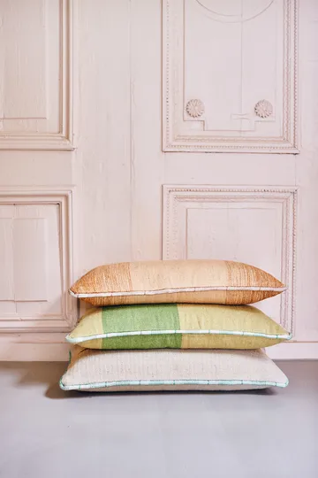 Handvävd kudde 38x74 cm ull - Grön - HKliving