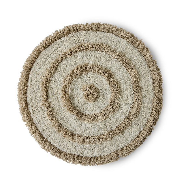 HKliving HK Living badrumsmatta 80 cm Cream | Skandinavisk Design | Badrumsmattor | Beige