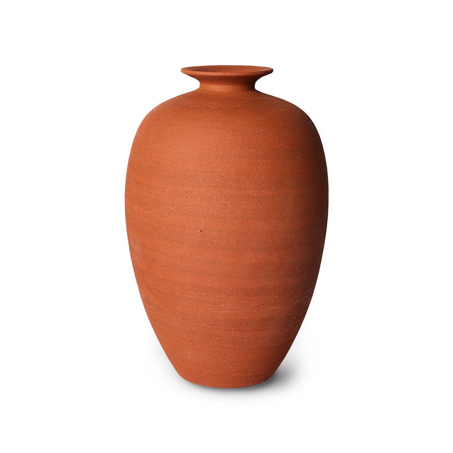 HKliving HK Objects vas 17x26,5 cm Terracotta | Skandinavisk Design | Vaser | Brun