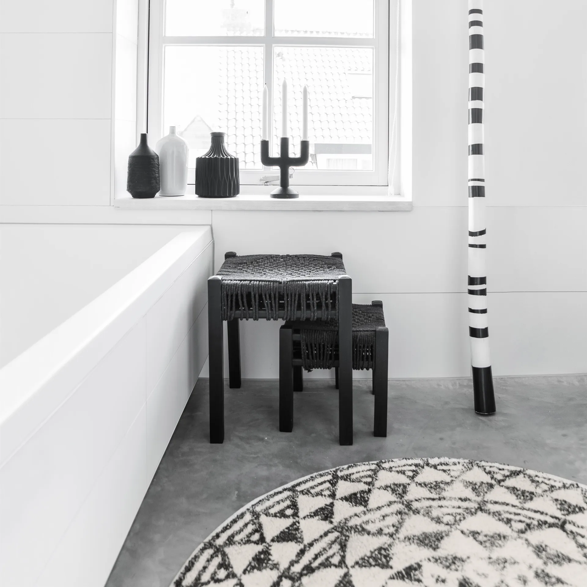 HKliving badrumsmatta rund, Ø 120 cm HKliving