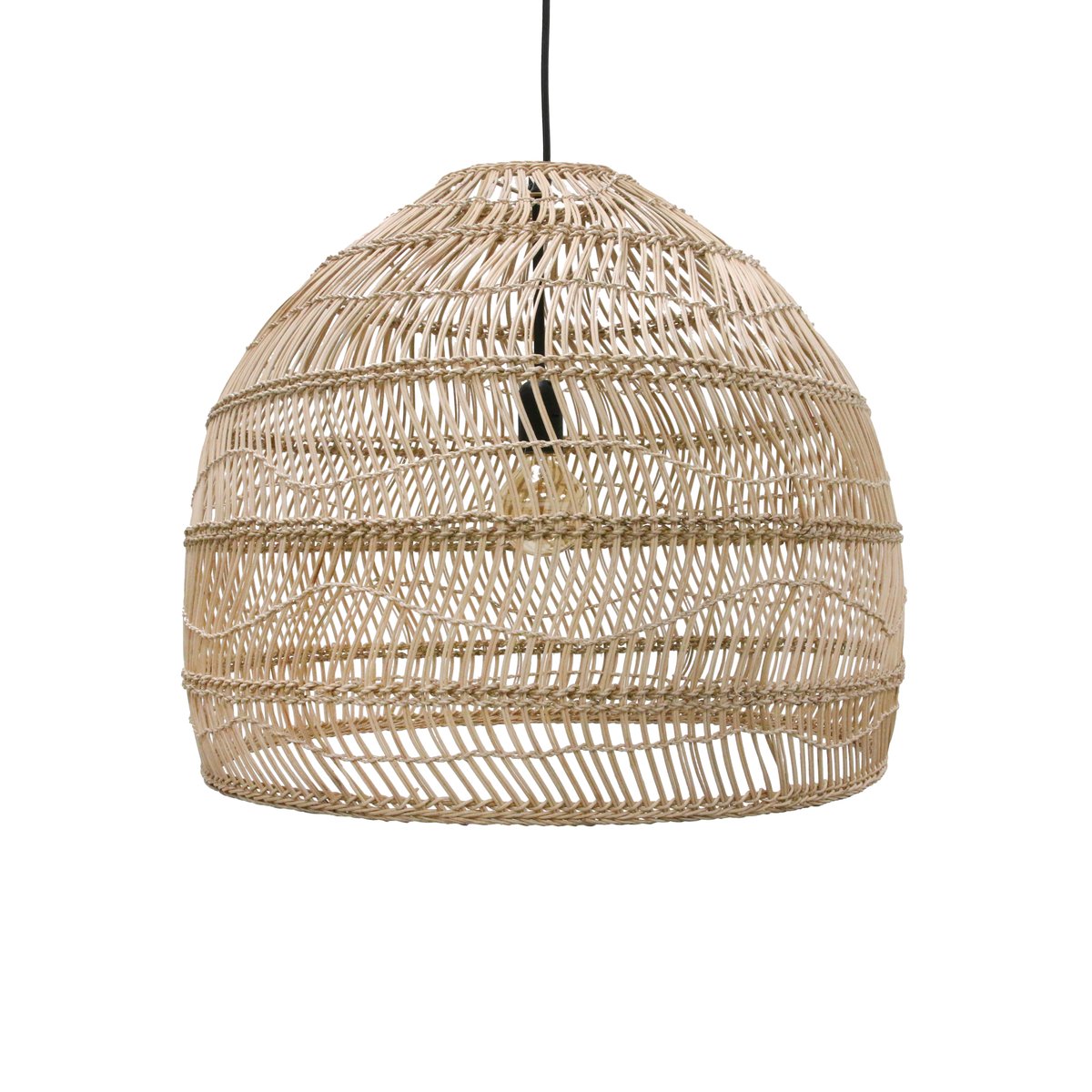 HKliving korglampa medium natur | Skandinavisk Design | Taklampor & Pendlar | Beige