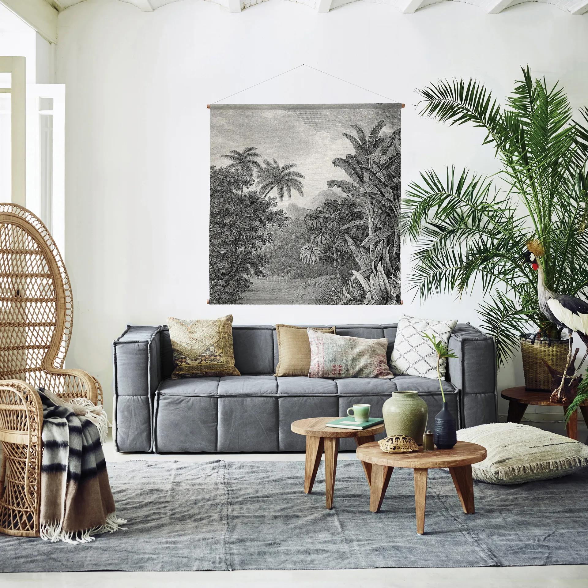 HKliving soffbord teak, Ø 65 cm HKliving