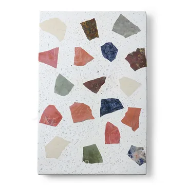 HKliving terrazzo skärbräda 30x25 cm - Vit - HKliving