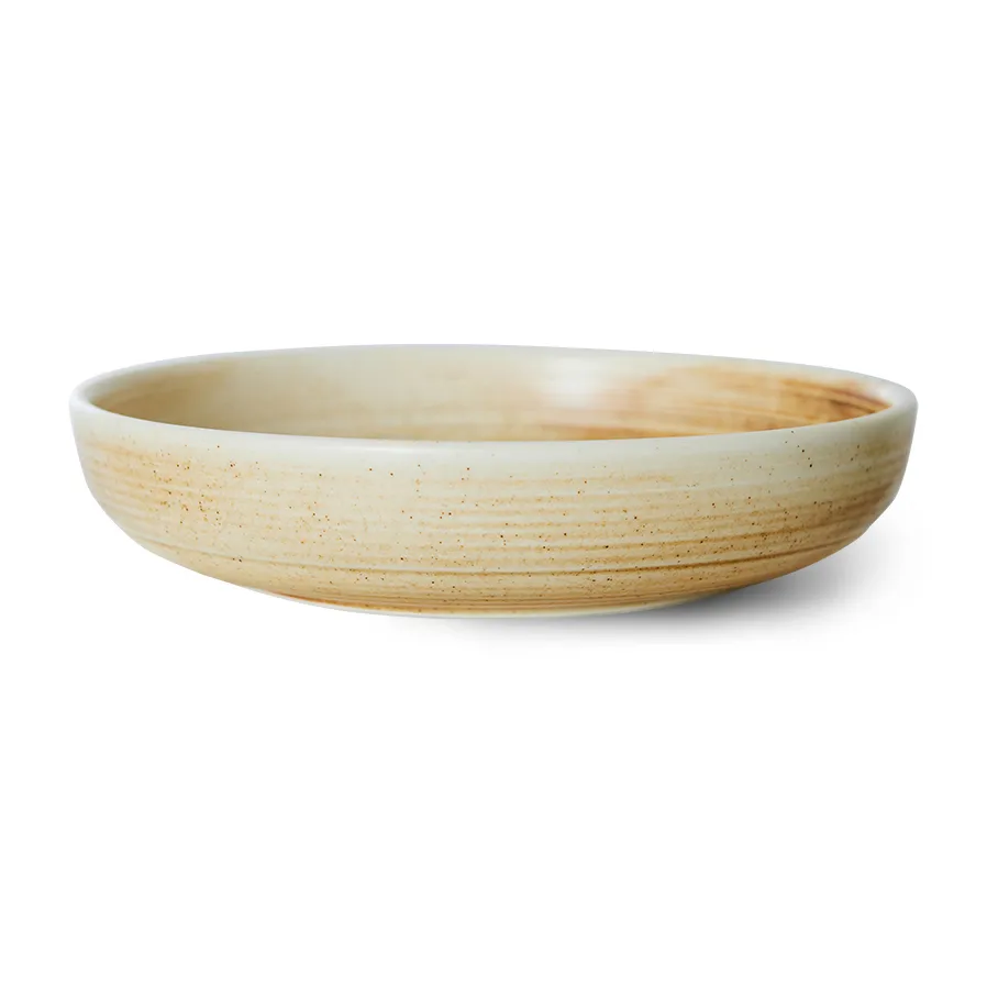 Home Chef djup tallrik large Ø21,5 cm, Rustic cream-brown HKliving