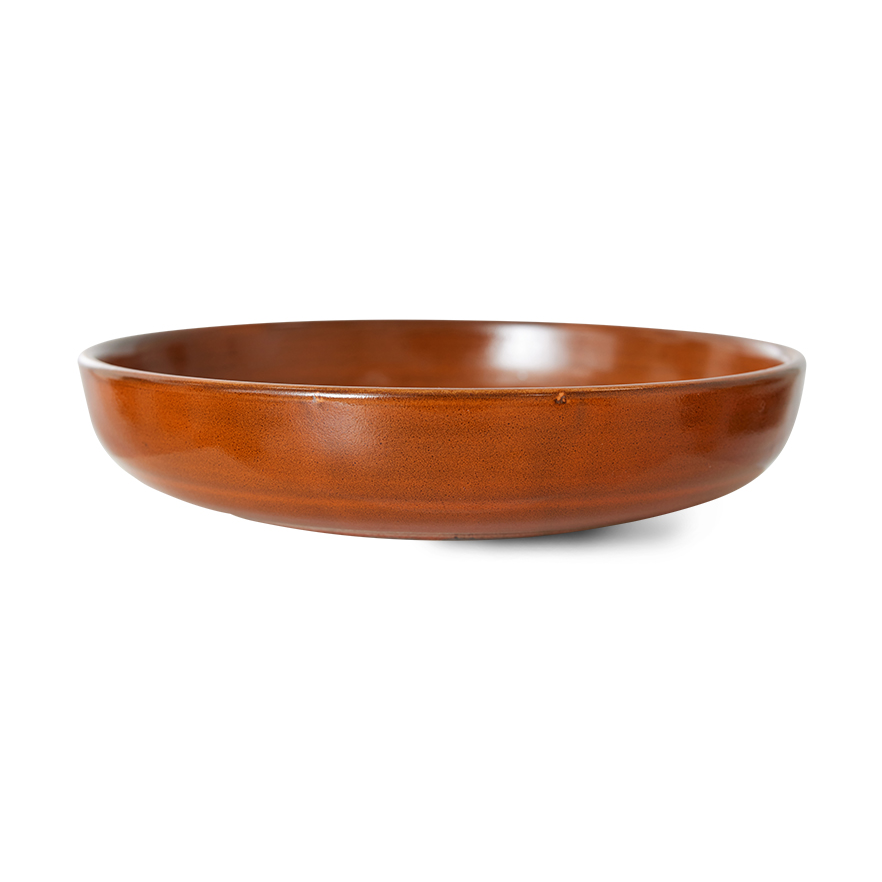 HKliving Home Chef djup tallrik medium 19,3 cm Burned orange