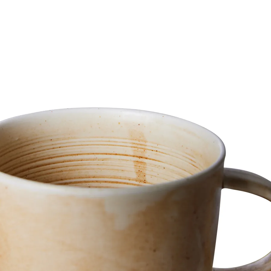 Home Chef mugg med öra 32 cl, Rustic cream-brown HKliving