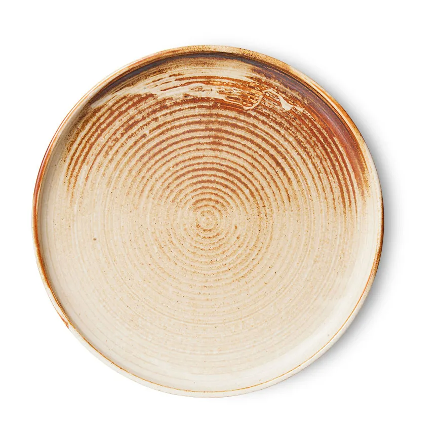 Home Chef side plate assiette Ø20 cm, Rustic cream-brown